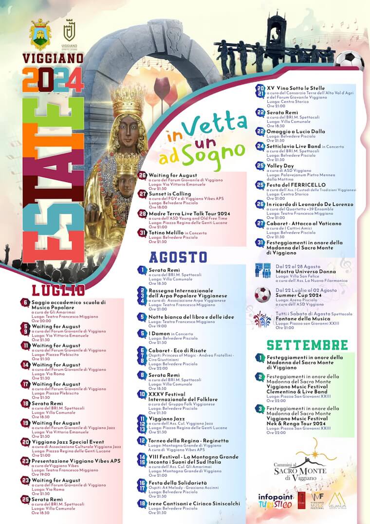 programma Viggiano Estate 2024 difucciohotels hp